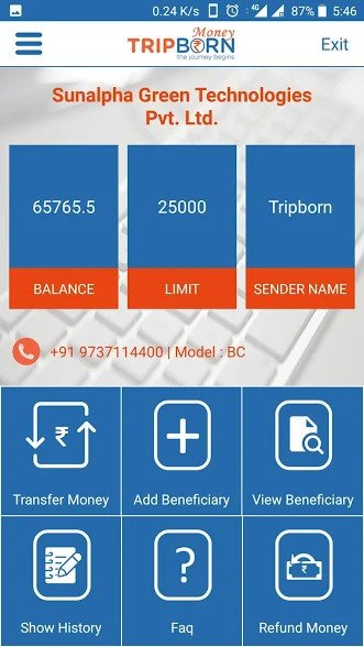 TripBorn Money App