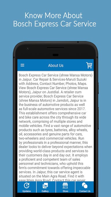 Bosch Express Car Service App.