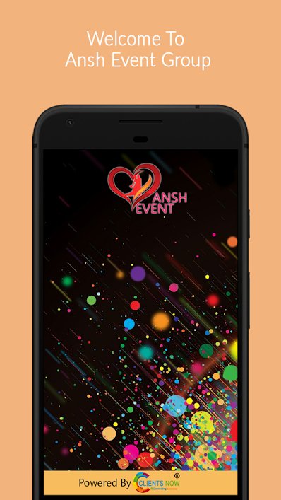 Ansh Event Group – Event Organizer App.