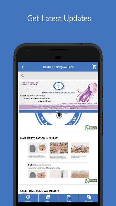 HairFree & HairGrow Clinic – Hair problem solution App.
