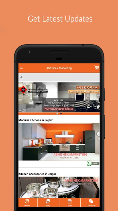 Abhishek Marketing – Modular kitchen Solution App.