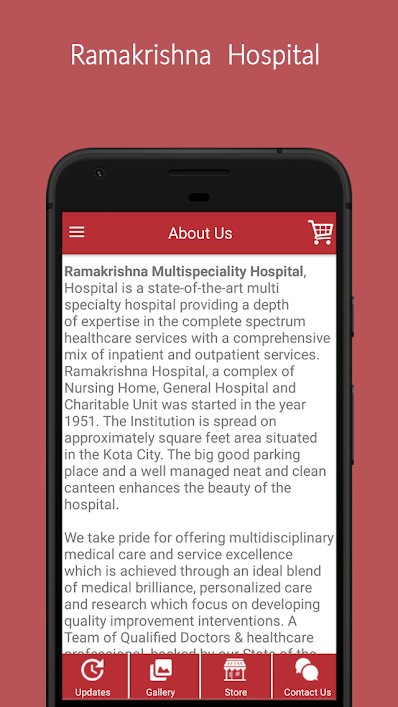 Ramakrishna Hospital – Multispeciality Hospital App.