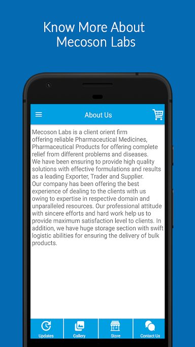 Mecoson Labs – Pharmaceutical Products & Medicines App.