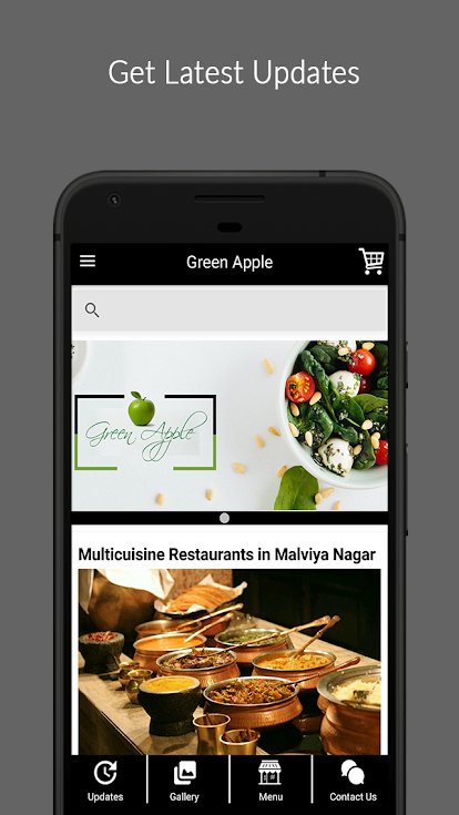 Green Apple – Vegetarian Multi-cuisine Restaurant App.