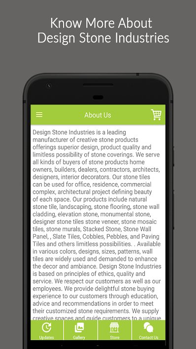 Design Stone Industries -manufacturer of stone App.